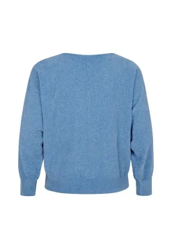 Sale Miss Etam Trui chenille blauw Pacific blue
