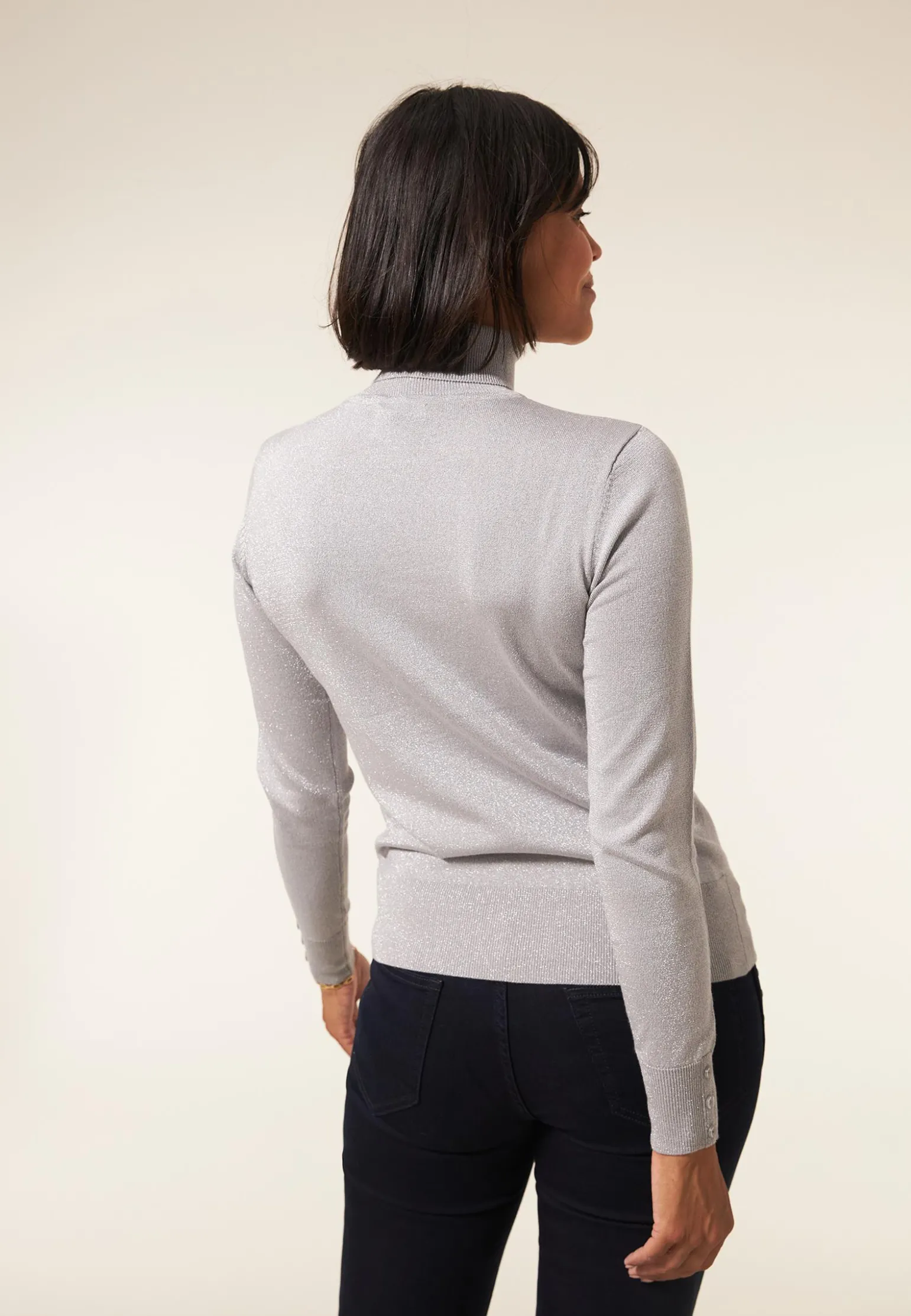 Hot Miss Etam Trui col glitter zilver Multi silver