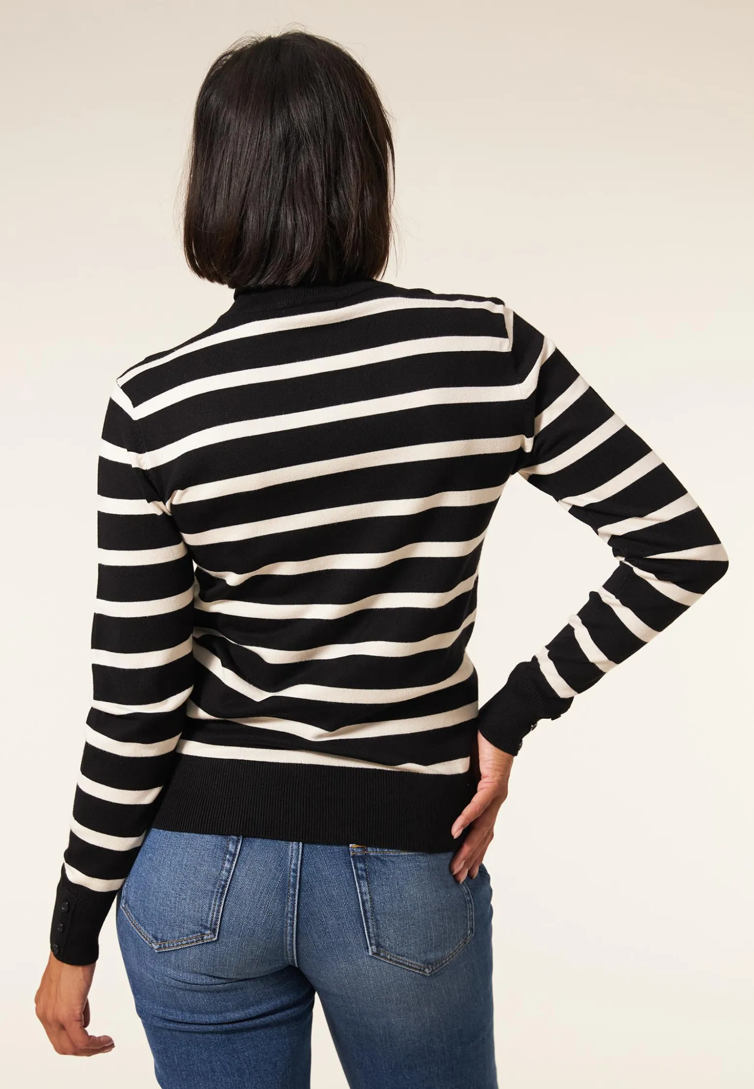 Miss Etam Trui col streep zwart Multi zwart