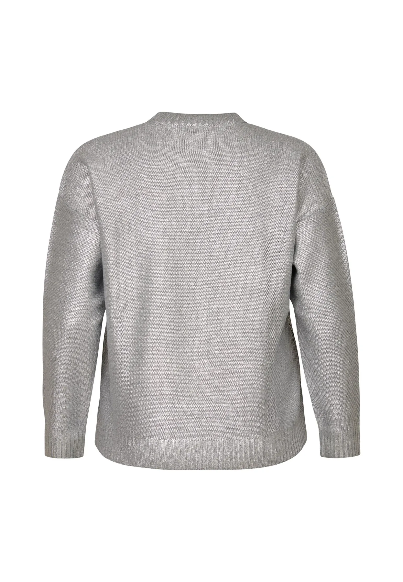 Best Miss Etam Trui metallic grijs Multi silver