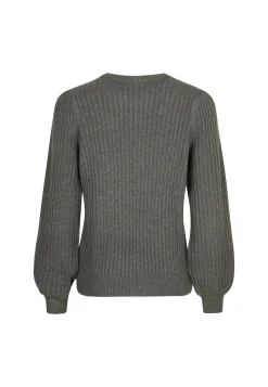 New Miss Etam Trui rib grijs Grey melange