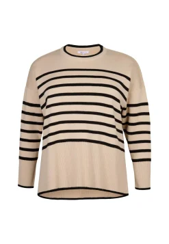 Online Miss Etam Trui streep zwart Multi zwart