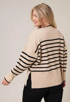 Online Miss Etam Trui streep zwart Multi zwart