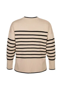 Online Miss Etam Trui streep zwart Multi zwart