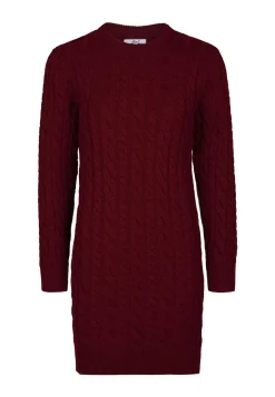 Hot Miss Etam Tuniek jurk rood brei Dark red