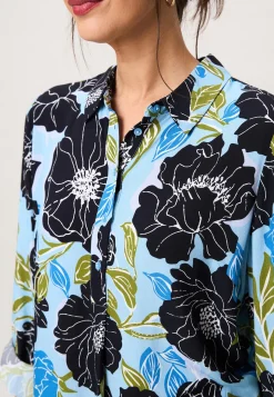 Online Miss Etam Tuniek print Multi delphi blue