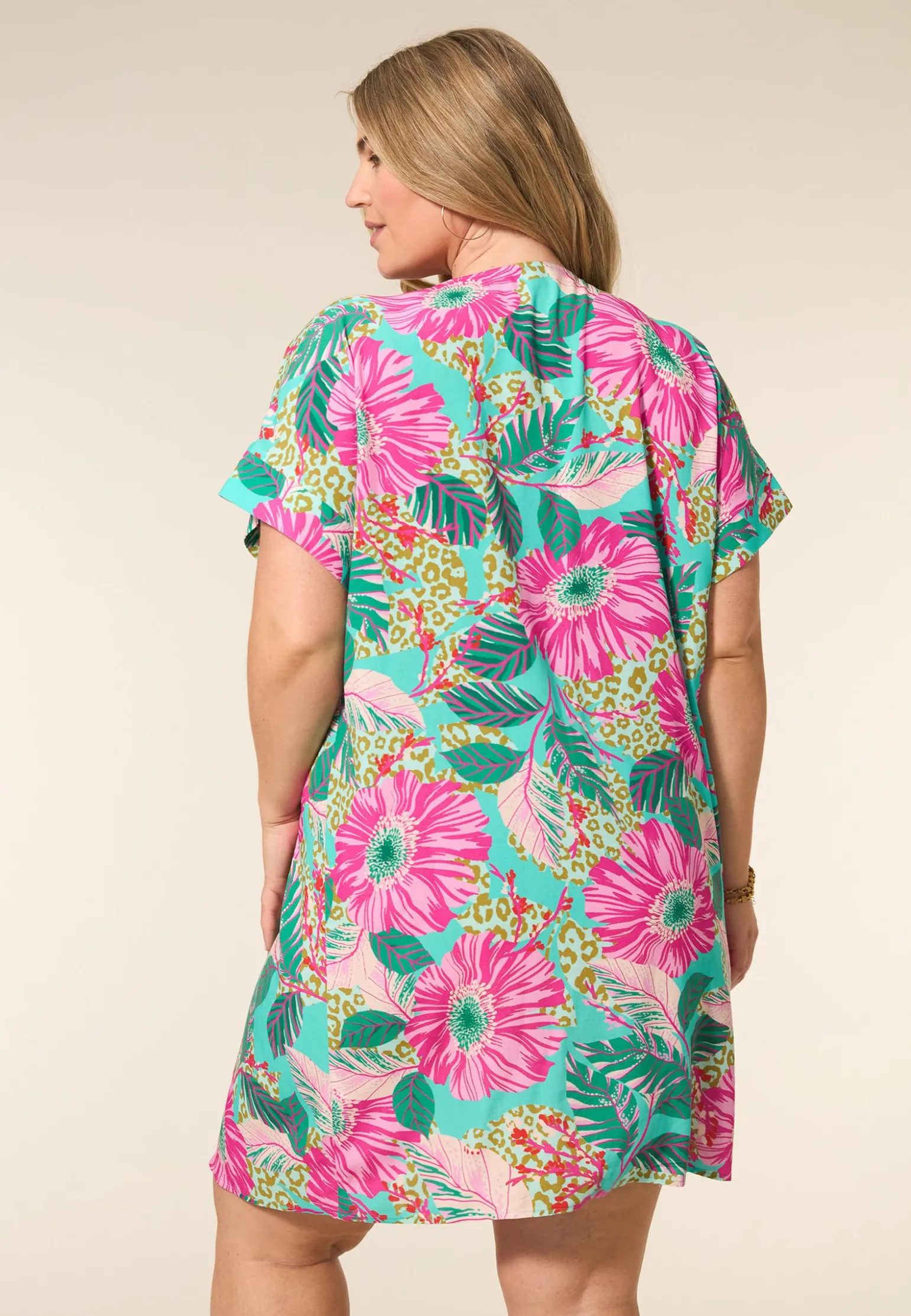 Sale Miss Etam Tuniek Roze Multi Fuchsia