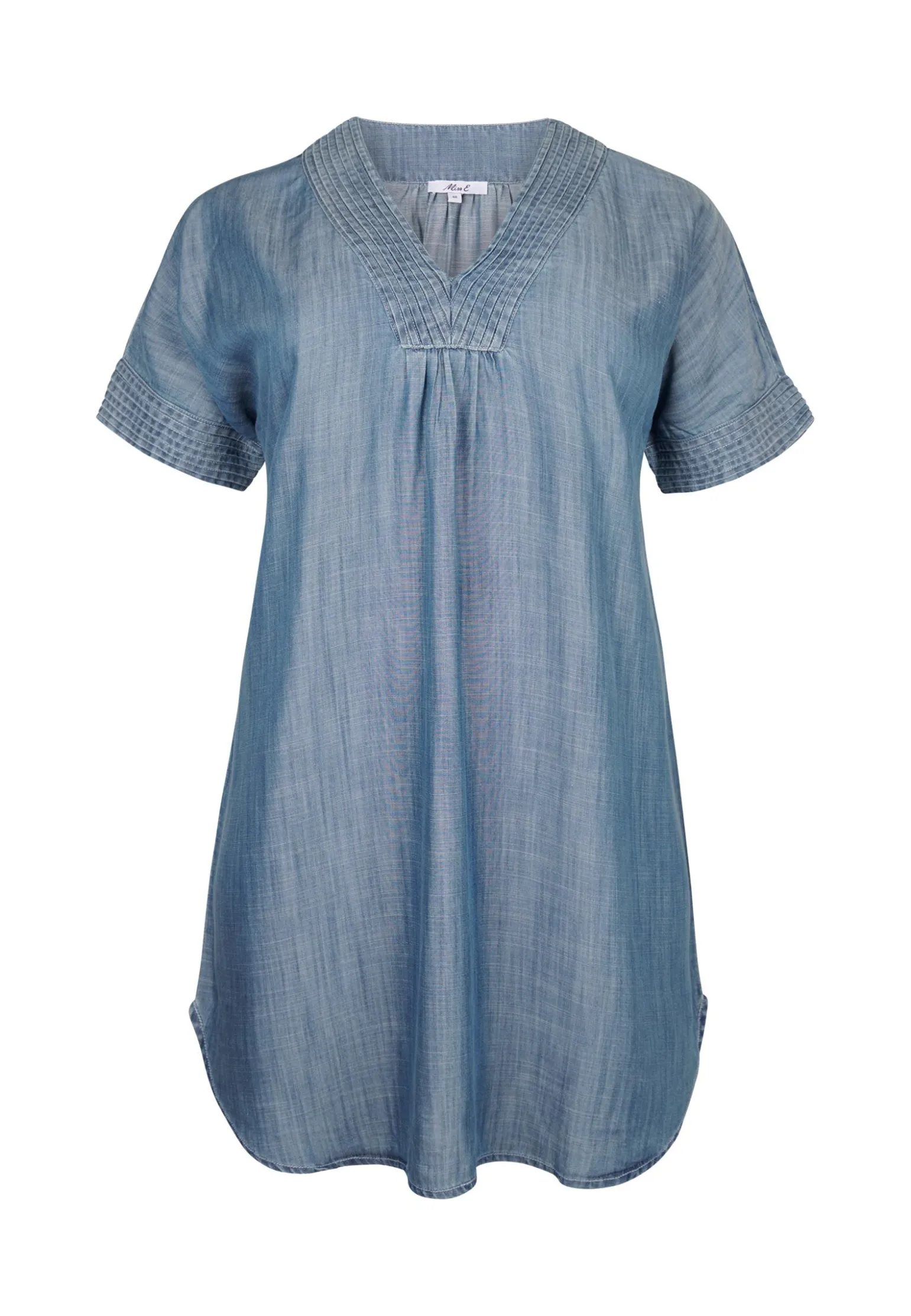 Miss Etam Tuniek tencel blauw Medium denim
