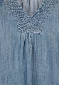 Miss Etam Tuniek tencel blauw Medium denim