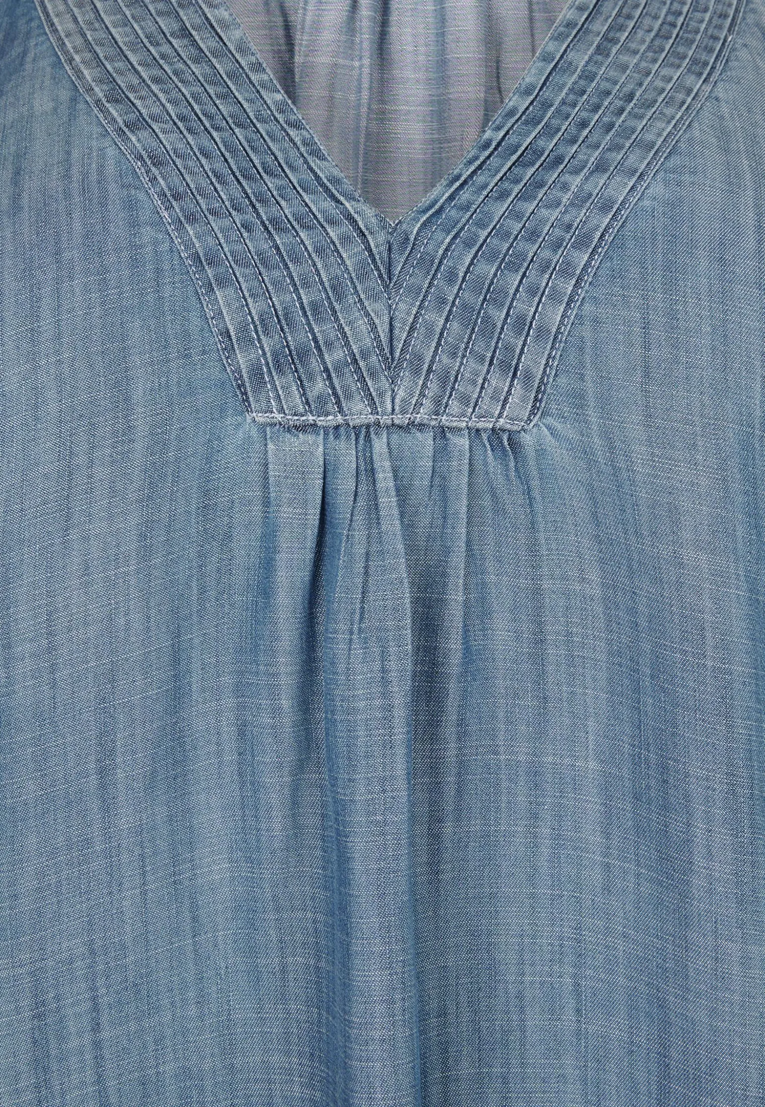 Miss Etam Tuniek tencel blauw Medium denim