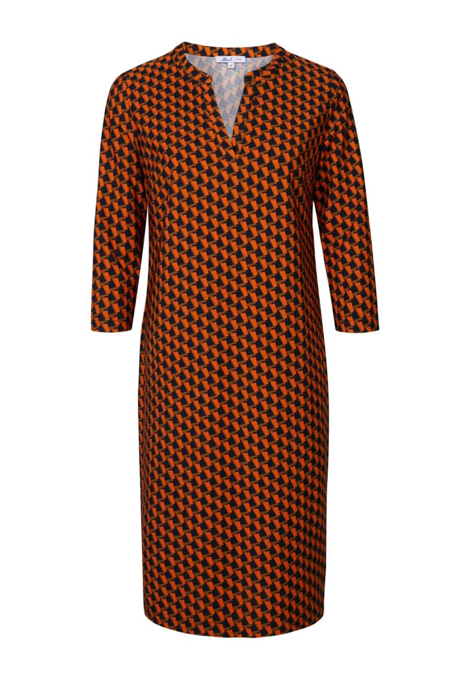 Miss Etam Tuniek travel print oranje Multi mocca