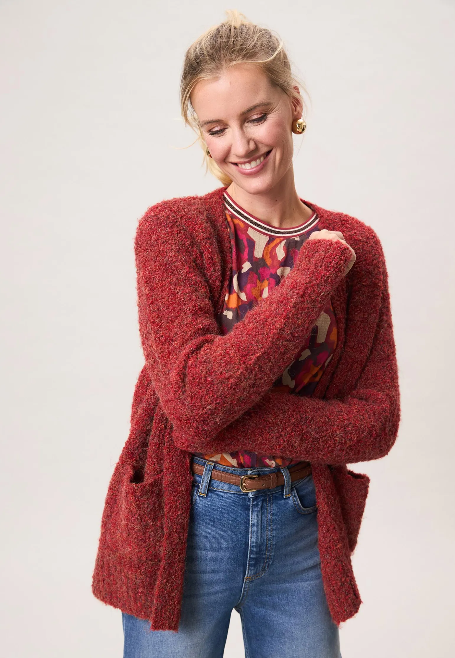 Hot Miss Etam Vest donker rood Dark red