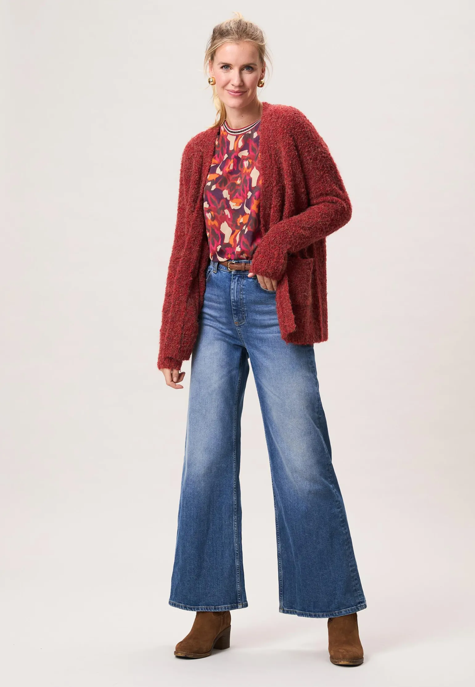 Hot Miss Etam Vest donker rood Dark red