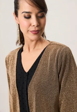 Miss Etam Vest glitter goud Multi gold