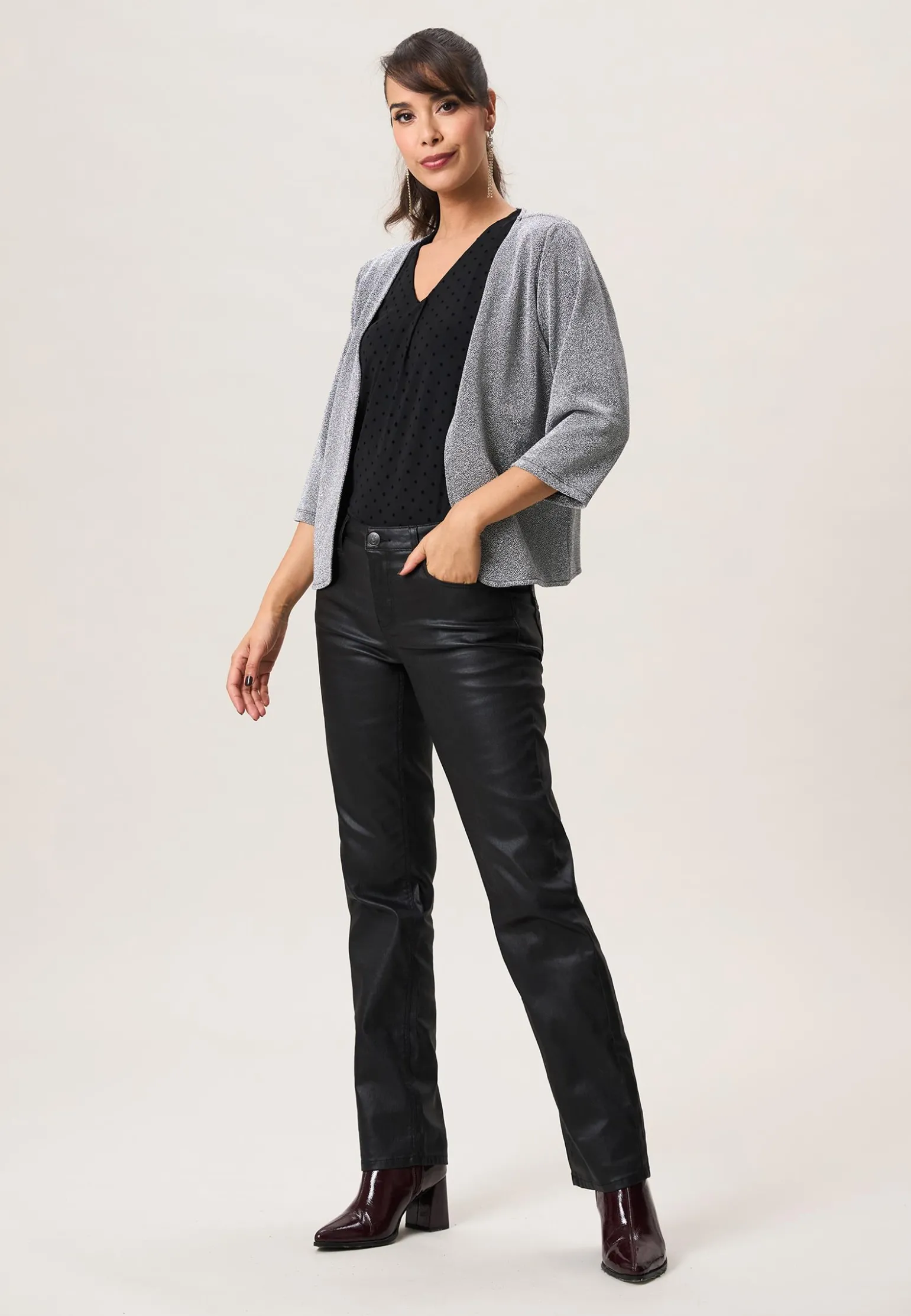 Sale Miss Etam Vest glitter zilver Multi silver