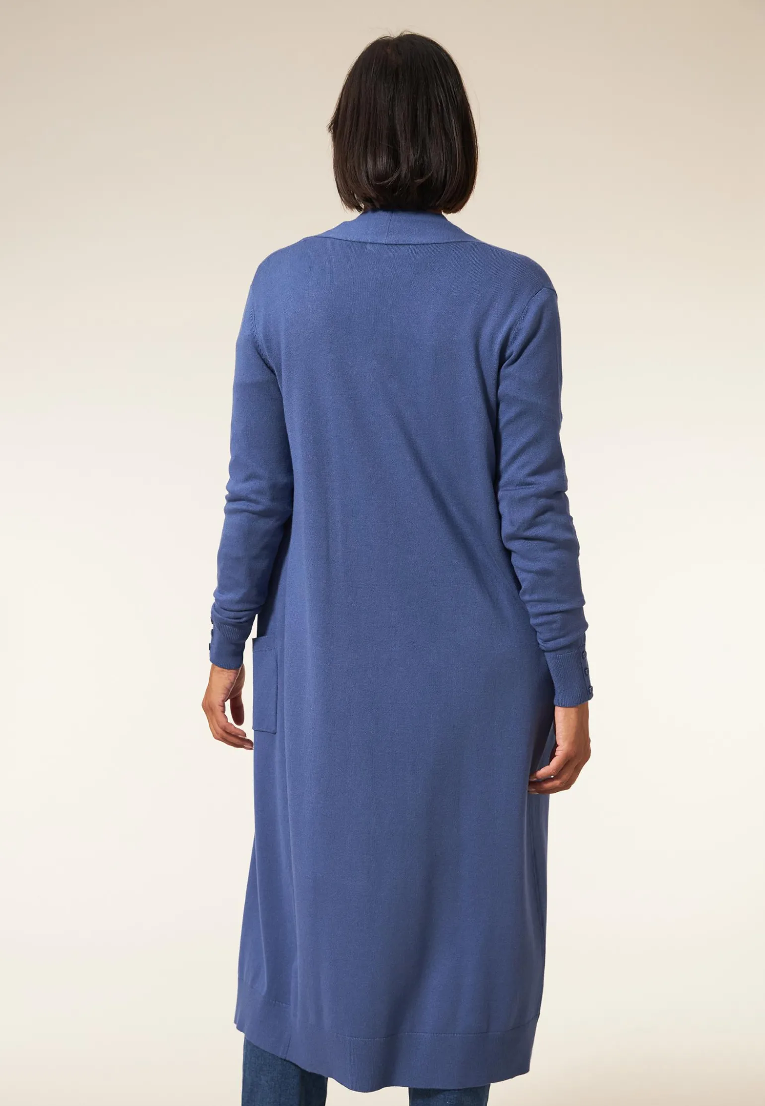 Hot Miss Etam Vest lang blauw Stone blue