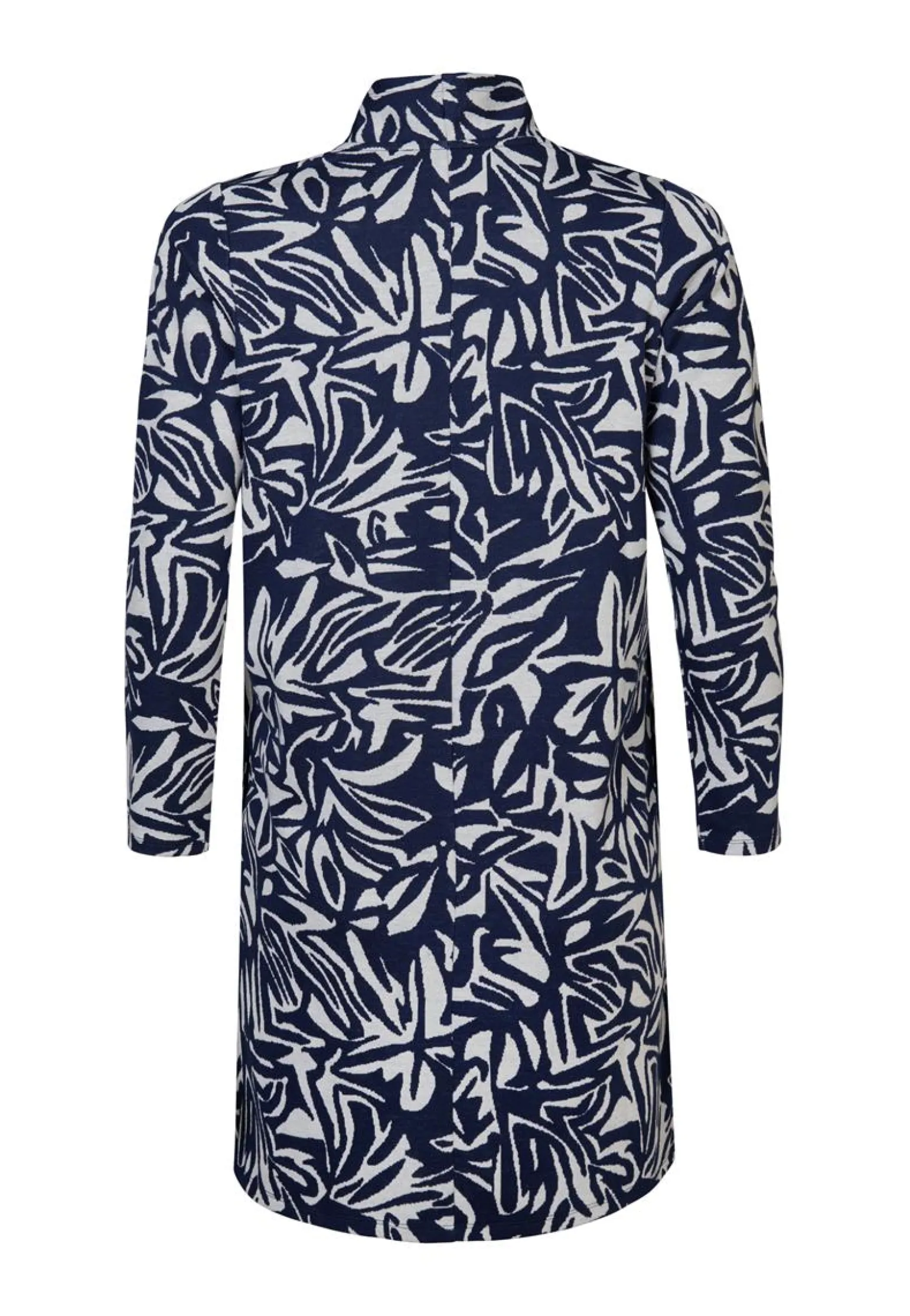 Outlet Miss Etam Vest print blauw Multi donker blue