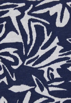 Outlet Miss Etam Vest print blauw Multi donker blue