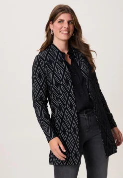 Outlet Miss Etam Vest print zwart Multi zwart
